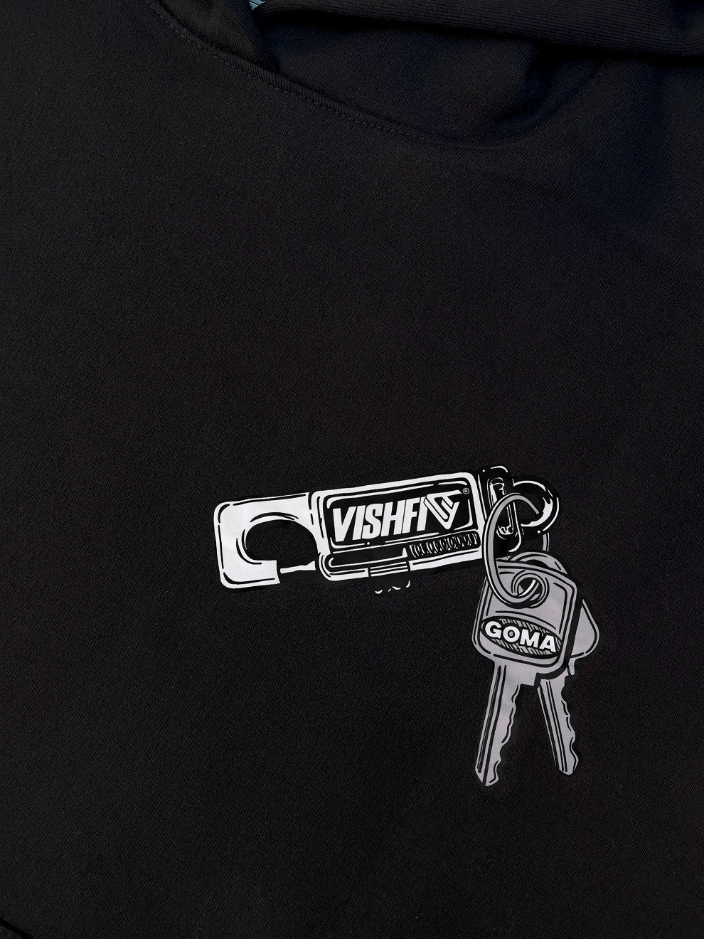 Moletom Capuz Keychain Preto