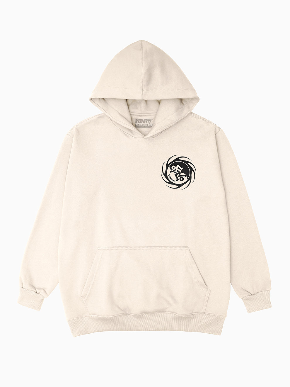 Moletom Capuz Yin-Yang Creme