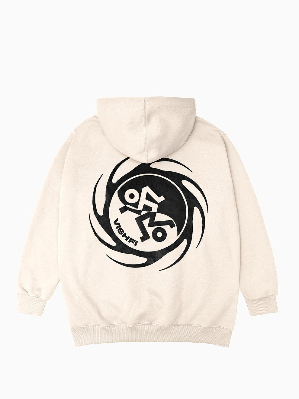 Moletom Capuz Yin-Yang Creme