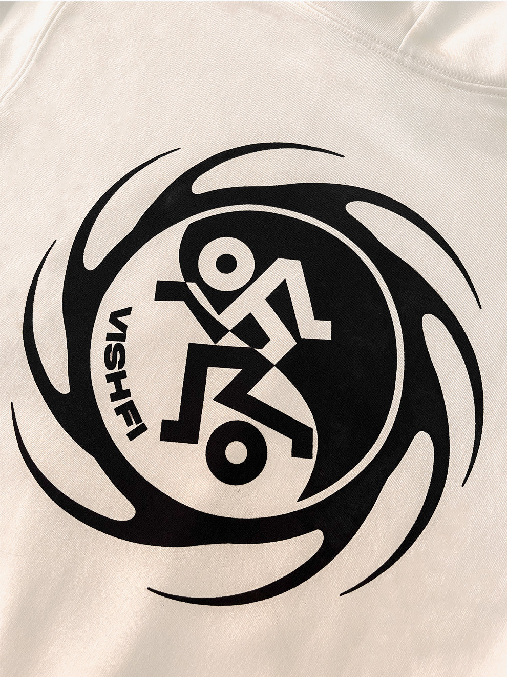 Moletom Capuz Yin-Yang Creme