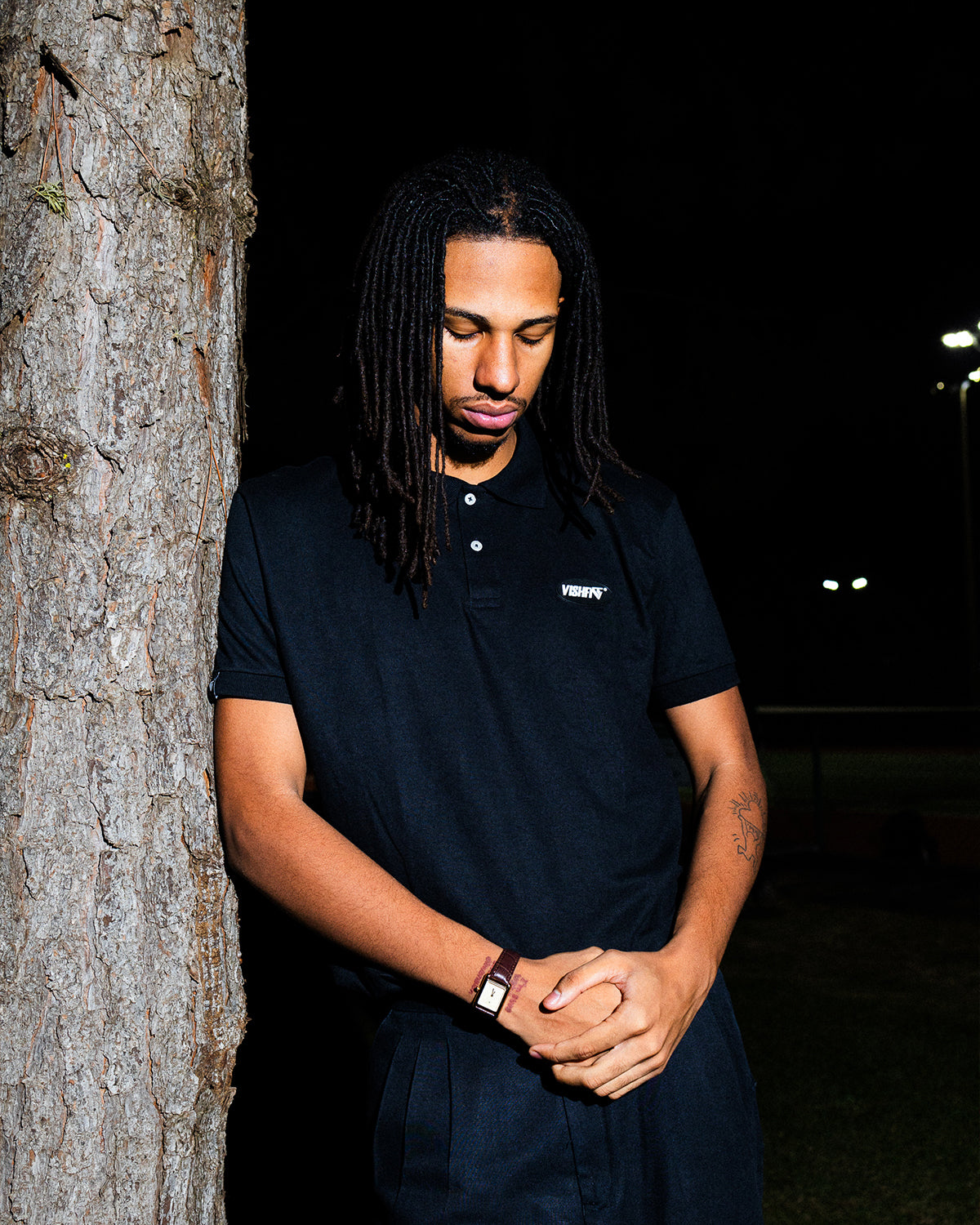 POLO T-SHIRT TAG THIRD BLACK