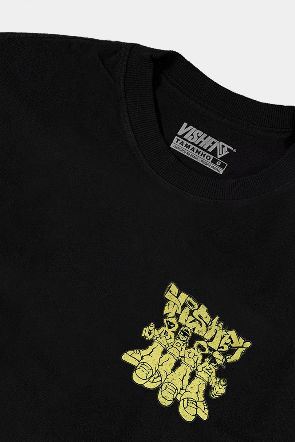 Camiseta Heavy Oversized VishBoyz Preta
