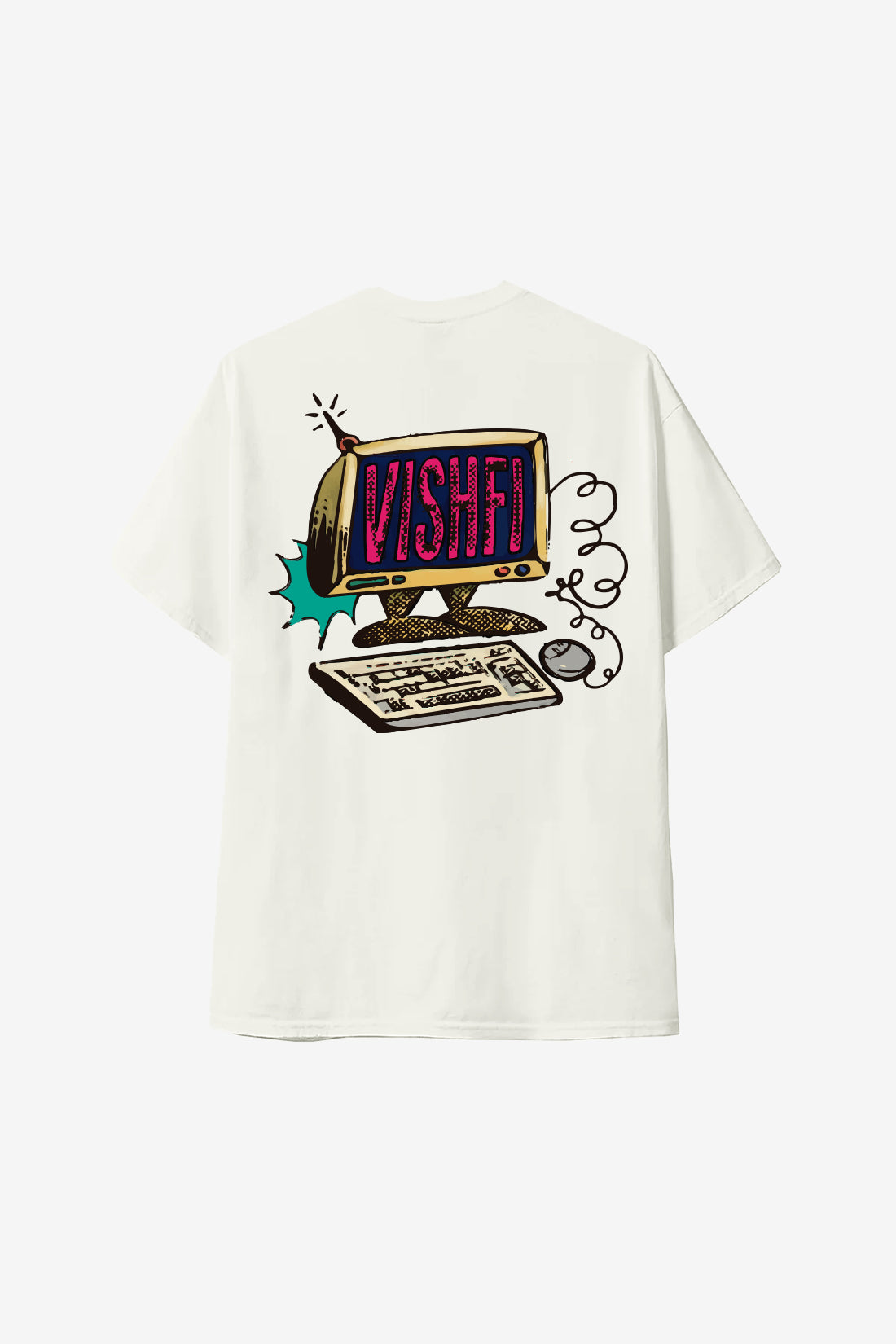 Camiseta Cotton Streetwear Web Off White