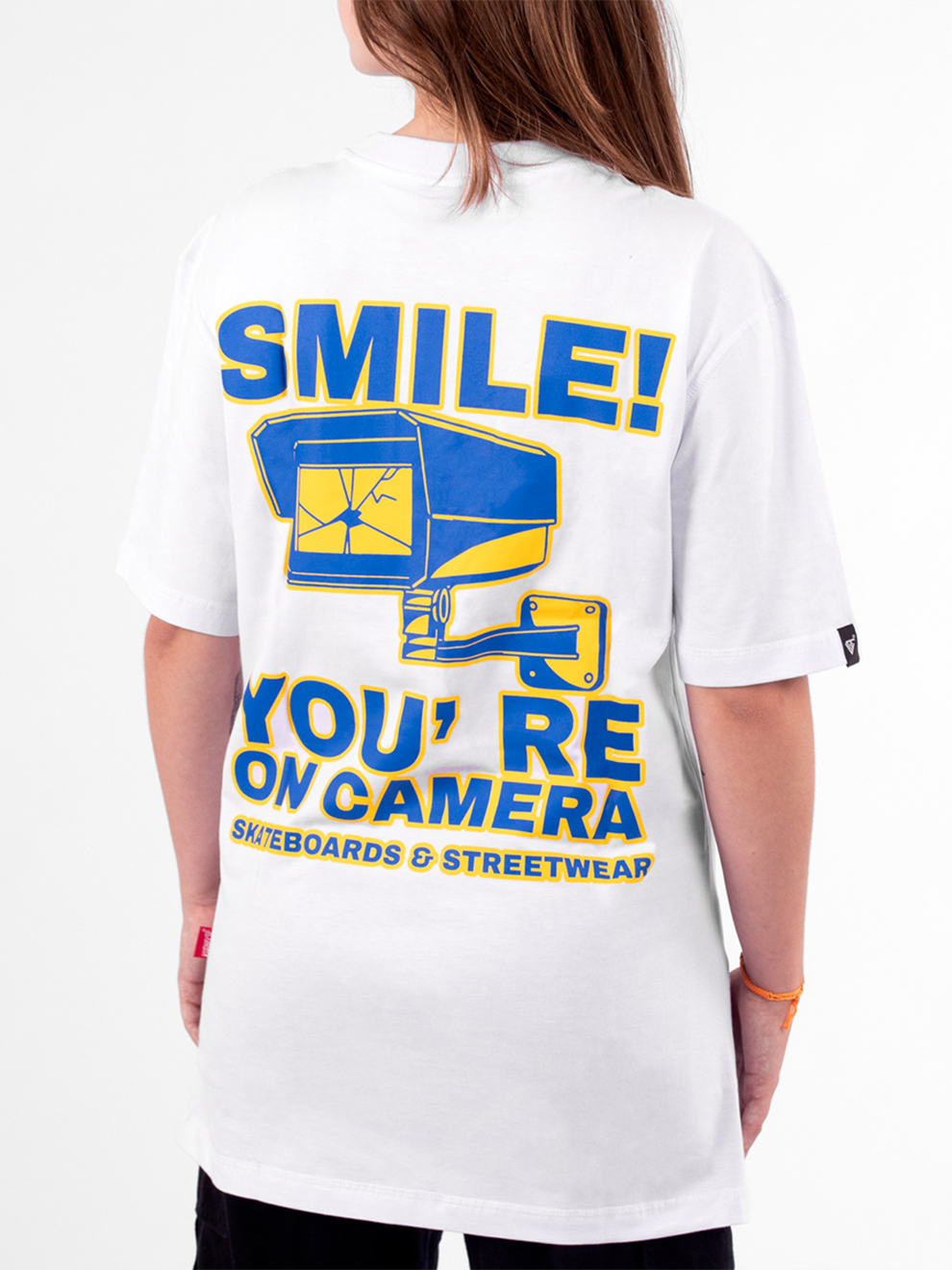 Camiseta Smile! You Re On Camera Branca
