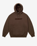 HOODIE FAST LOGO BROWN
