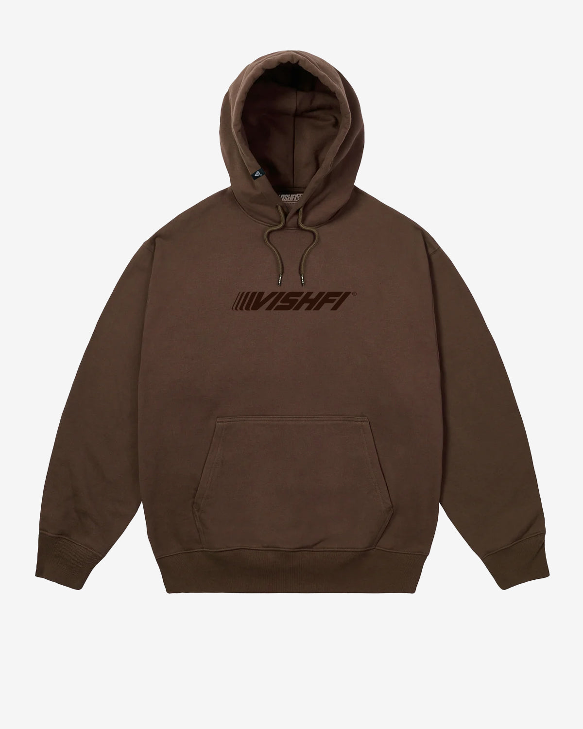 HOODIE FAST LOGO BROWN