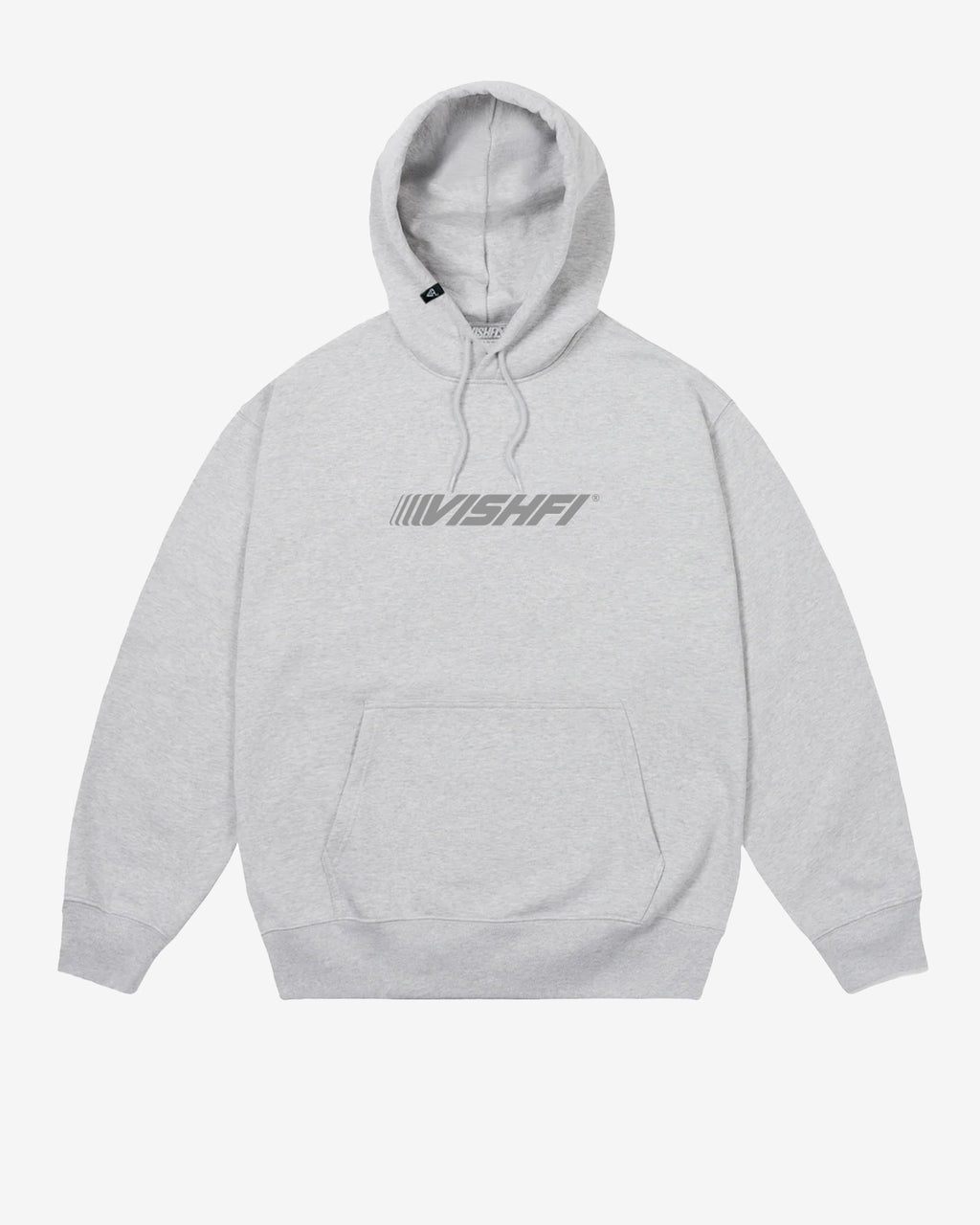 HOODIE FAST LOGO HEATHER GREY