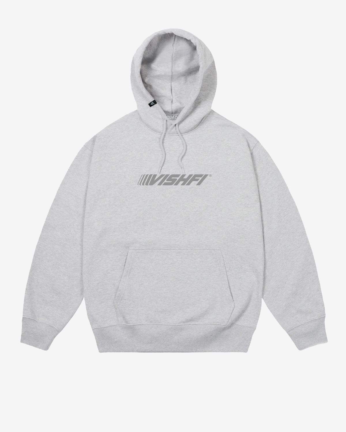 HOODIE FAST LOGO HEATHER GREY