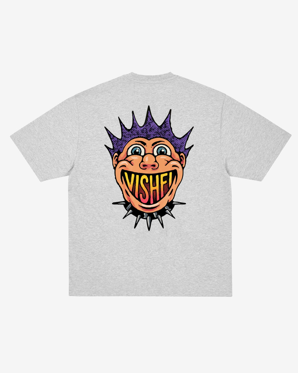 T-SHIRT PUNK HEATHER GREY