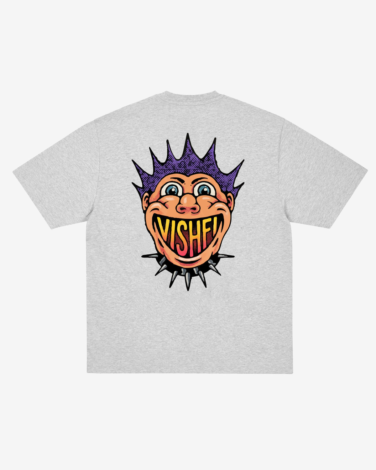 T-SHIRT PUNK HEATHER GREY