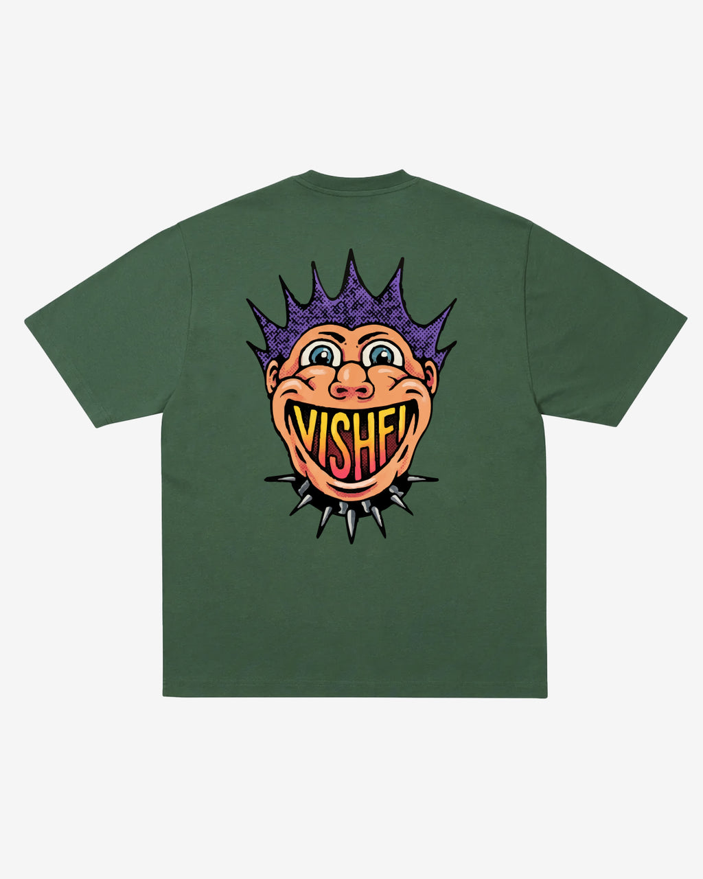 T-SHIRT PUNK GREEN