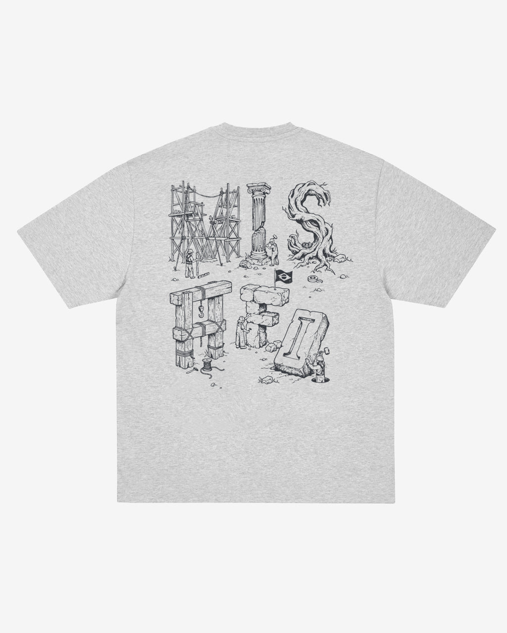T-SHIRT GÊNESE HEATHER GREY
