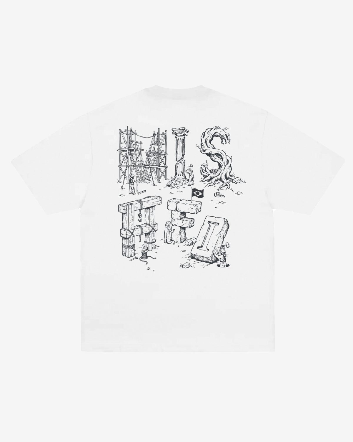 T-SHIRT GÊNESE OFF WHITE