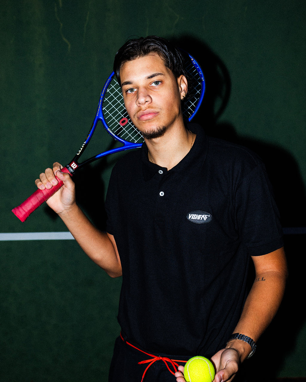 POLO T-SHIRT TAG SECOND BLACK