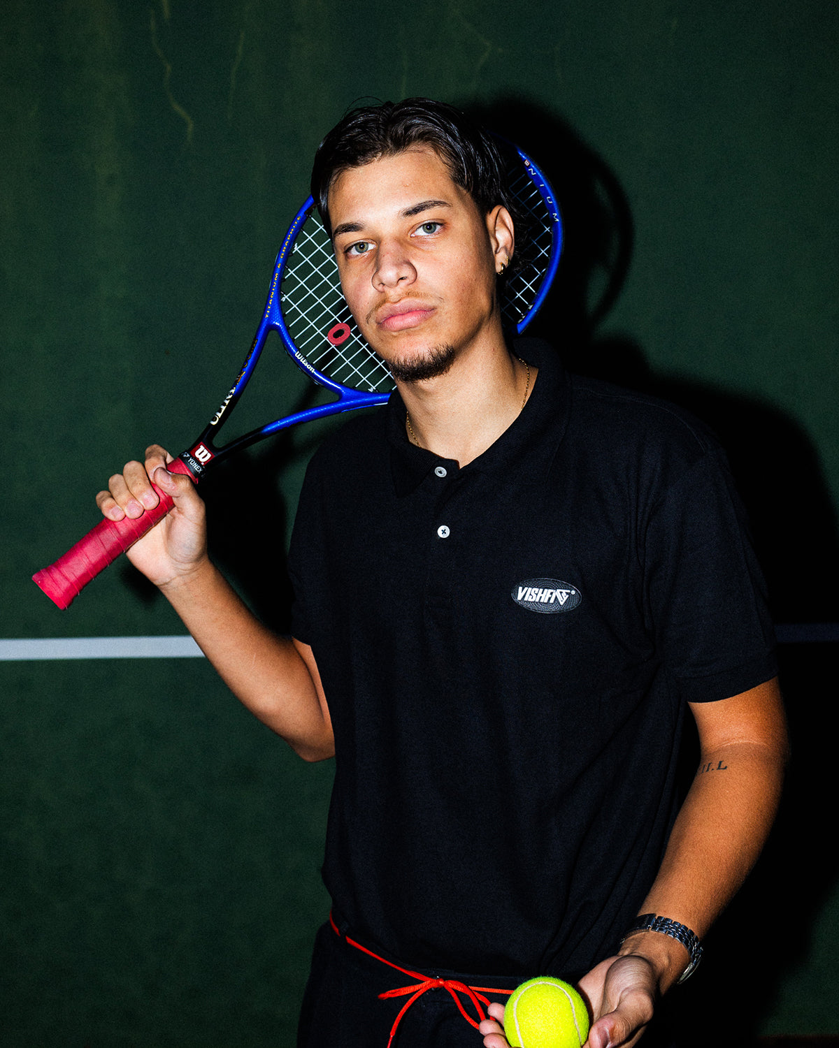 POLO T-SHIRT TAG SECOND BLACK