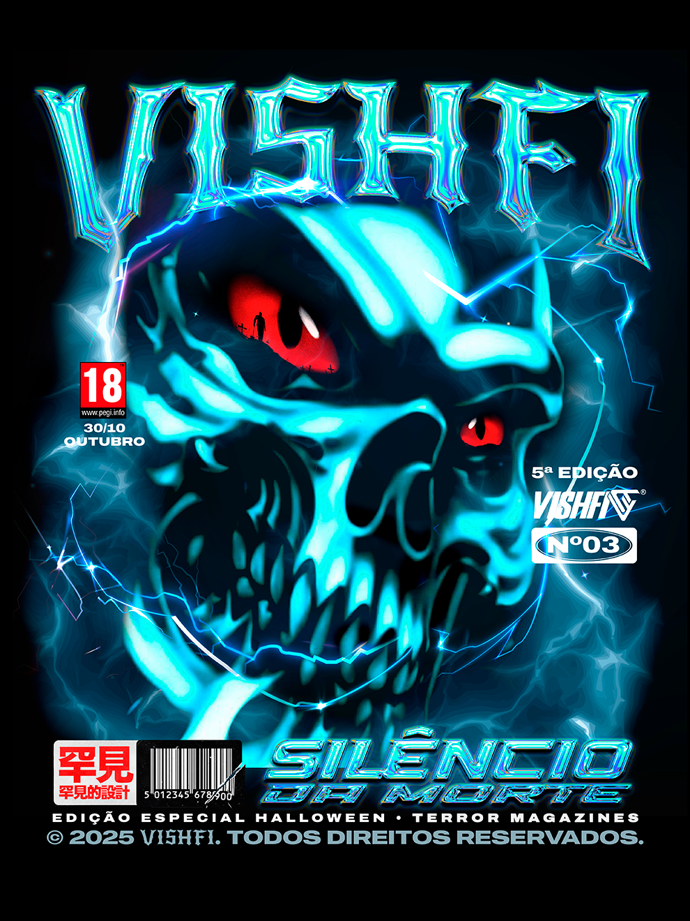 Camiseta Halloween 2K25 "Silêncio"